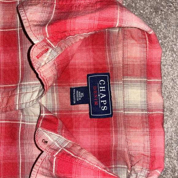 CHAPS BUTTON FRONT BLOUSE. Sz XL. - Picture 2 of 6